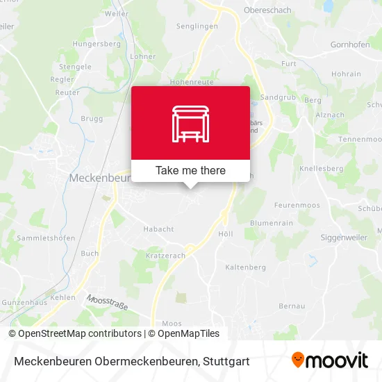 Карта Meckenbeuren Obermeckenbeuren