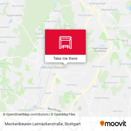 Карта Meckenbeuren Leimäckerstraße