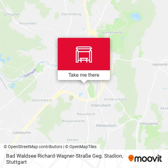 Карта Bad Waldsee Richard-Wagner-Straße Geg. Stadion