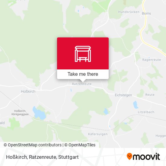 Hoßkirch, Ratzenreute map