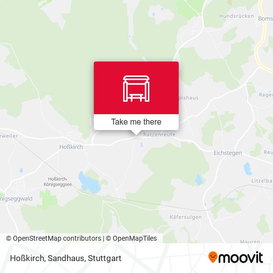 Hoßkirch, Sandhaus map