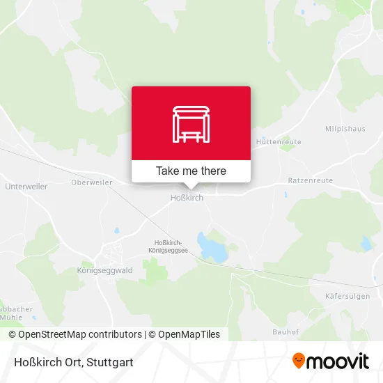 Карта Hoßkirch Ort