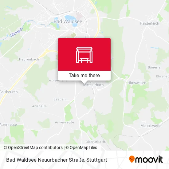Карта Bad Waldsee Neuurbacher Straße