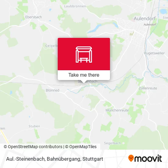 Карта Aul.-Steinenbach, Bahnübergang