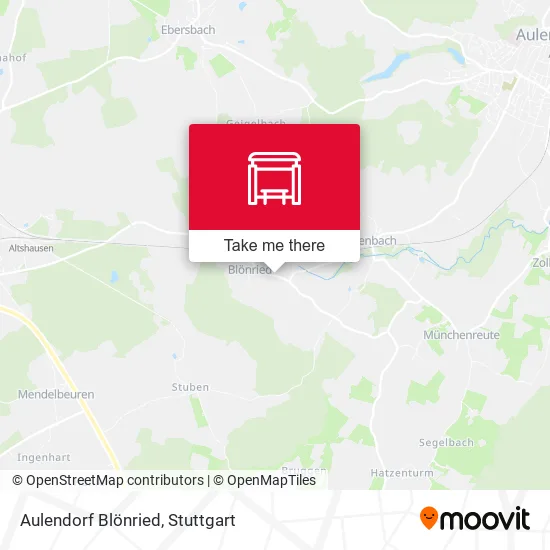 Карта Aulendorf Blönried