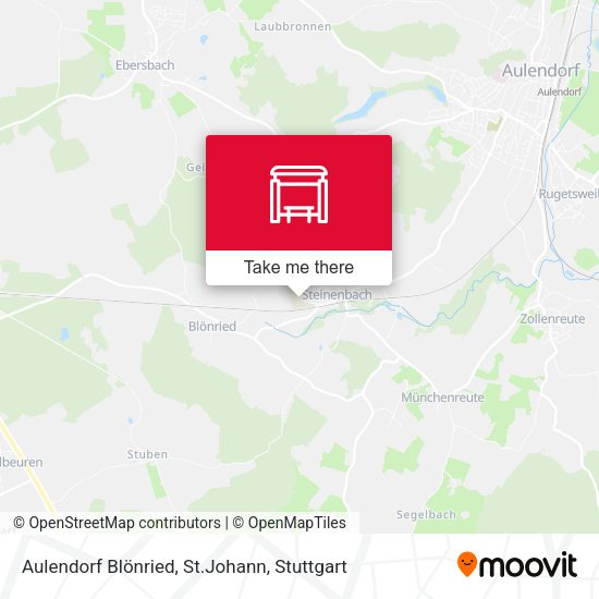 Aulendorf Blönried, St.Johann map