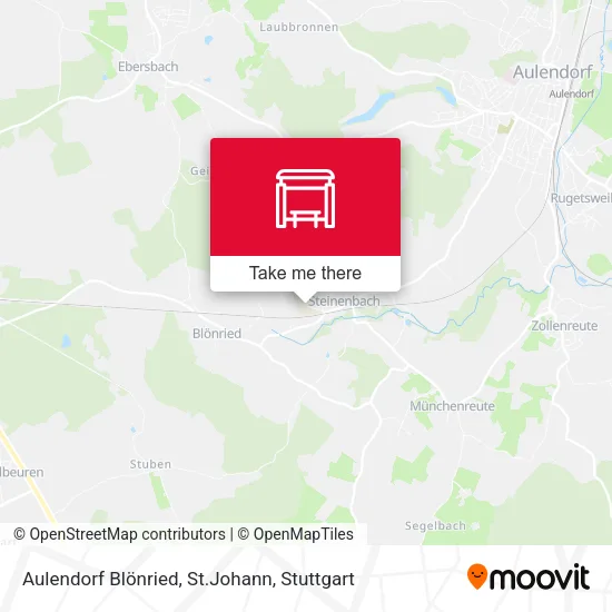 Карта Aulendorf Blönried, St.Johann