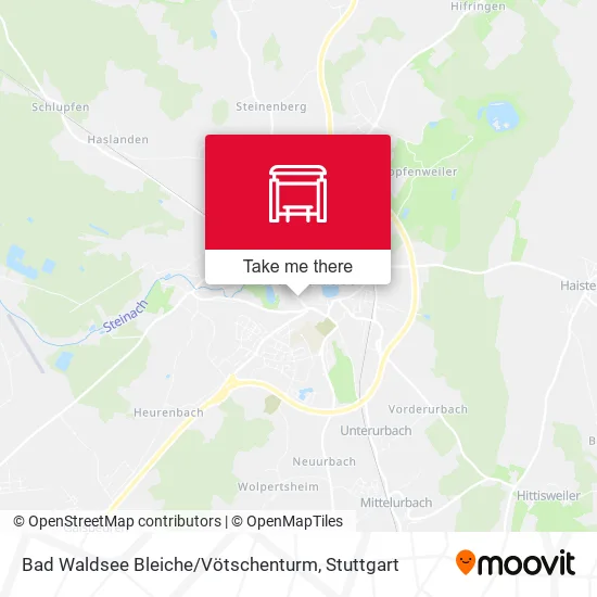 Карта Bad Waldsee Bleiche / Vötschenturm