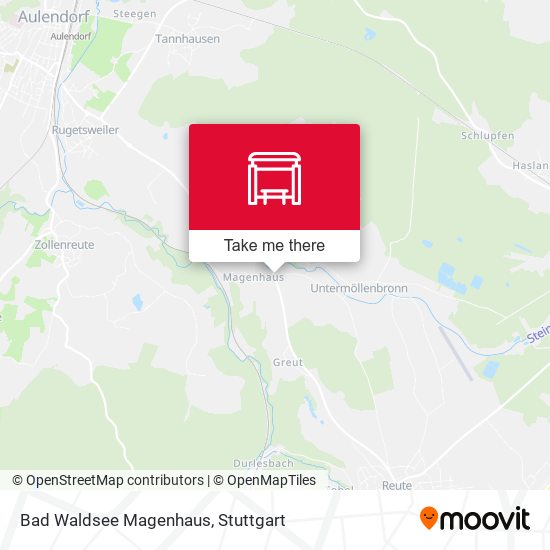 Bad Waldsee Magenhaus map
