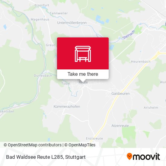 Bad Waldsee Reute L285 map
