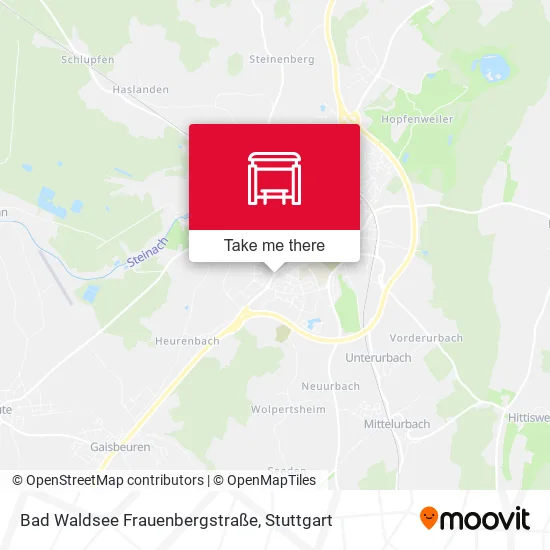 Карта Bad Waldsee Frauenbergstraße