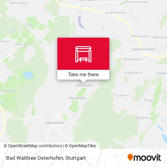Карта Bad Waldsee Osterhofen
