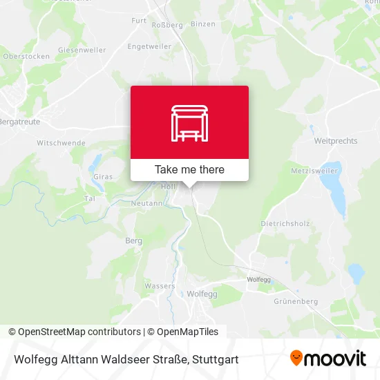 Карта Wolfegg Alttann Waldseer Straße