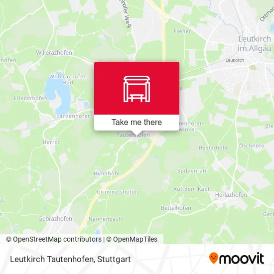 Leutkirch Tautenhofen map