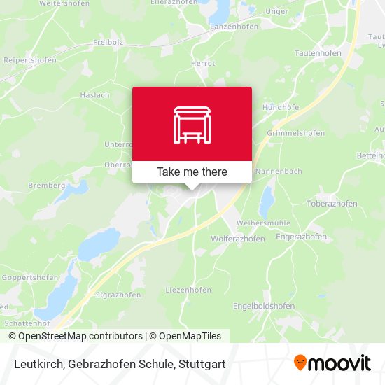 Leutkirch, Gebrazhofen Schule map