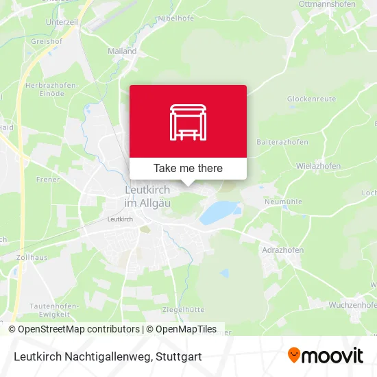Карта Leutkirch Nachtigallenweg