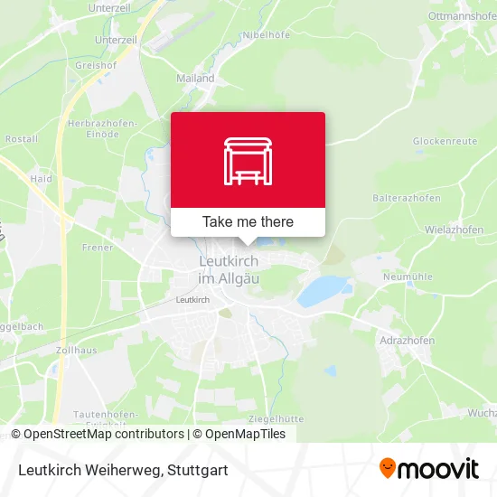 Карта Leutkirch Weiherweg