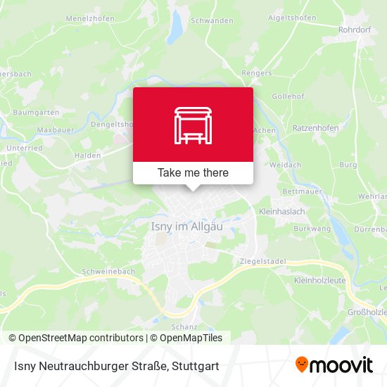 Isny Neutrauchburger Straße map