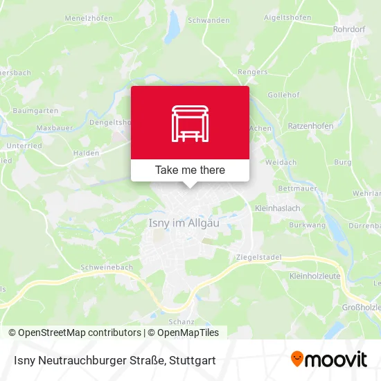 Карта Isny Neutrauchburger Straße