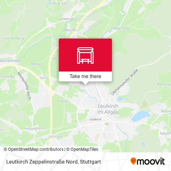 Карта Leutkirch Zeppelinstraße Nord