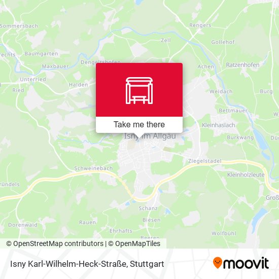 Isny Karl-Wilhelm-Heck-Straße map