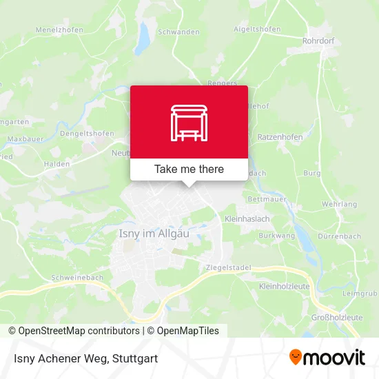 Карта Isny Achener Weg