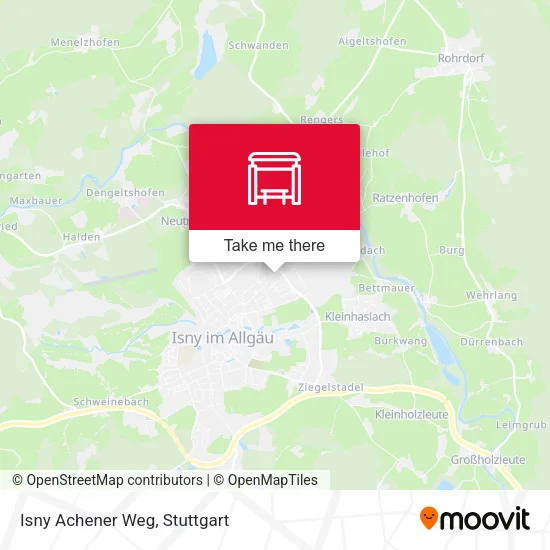 Карта Isny Achener Weg