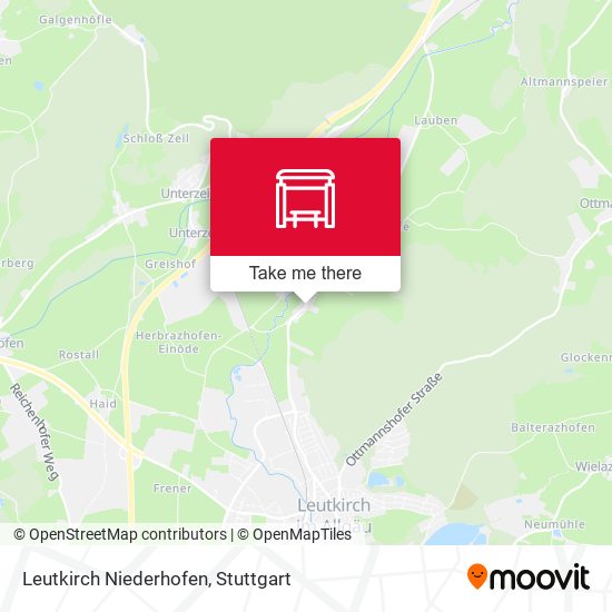 Leutkirch Niederhofen map