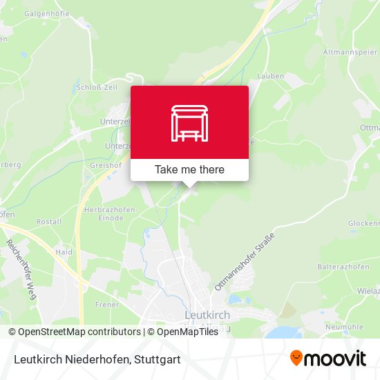 Leutkirch Niederhofen map