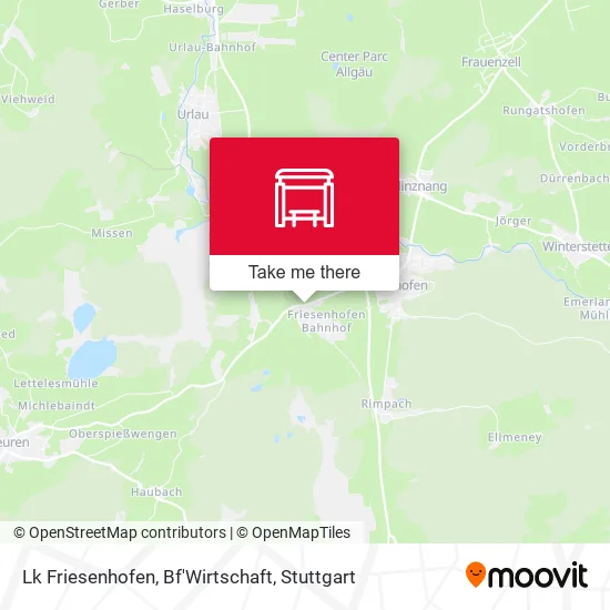 Карта Lk Friesenhofen, Bf'Wirtschaft