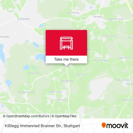 Карта Kißlegg Immenried Brunner Str.