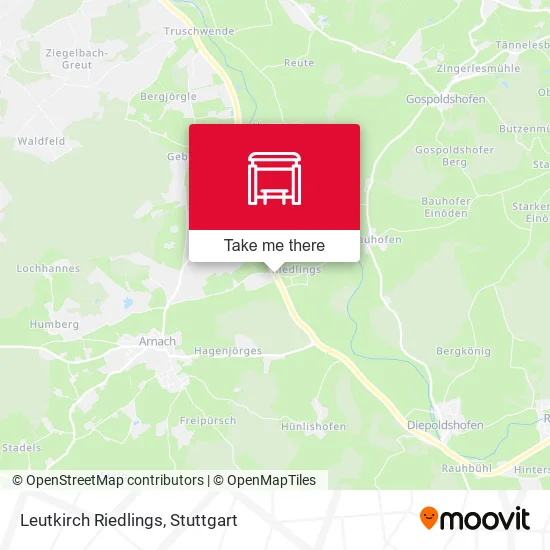 Карта Leutkirch Riedlings