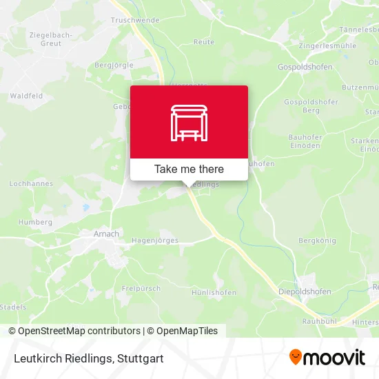 Карта Leutkirch Riedlings
