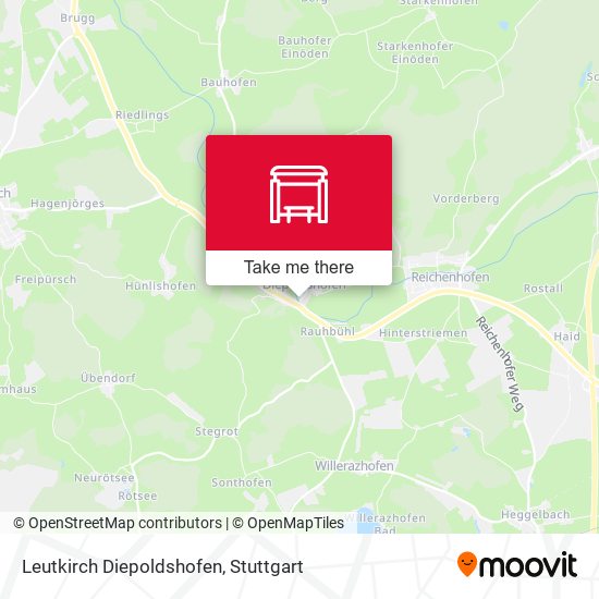 Leutkirch Diepoldshofen map