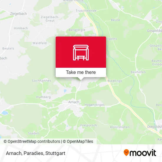 Arnach, Paradies map