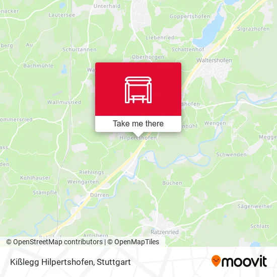 Карта Kißlegg Hilpertshofen