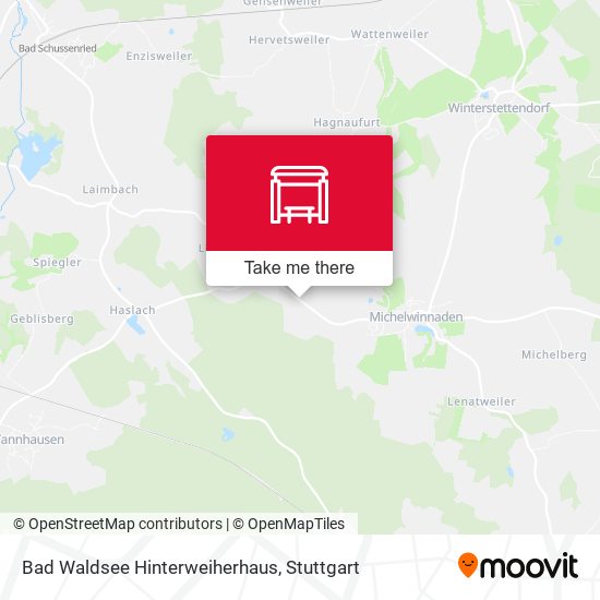 Карта Bad Waldsee Hinterweiherhaus