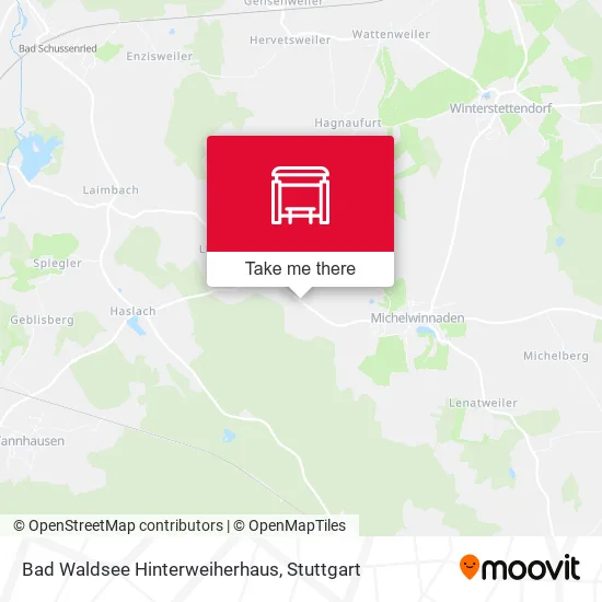 Карта Bad Waldsee Hinterweiherhaus