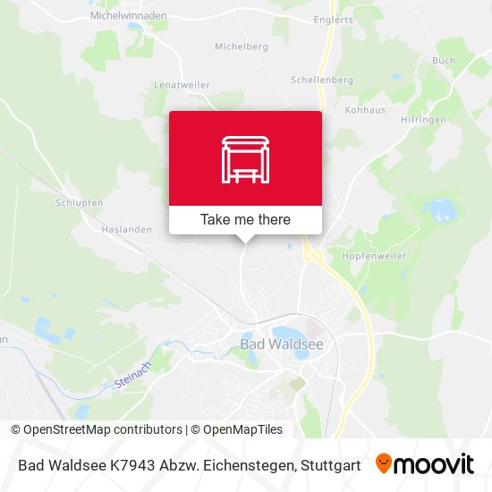 Bad Waldsee K7943 Abzw. Eichenstegen map