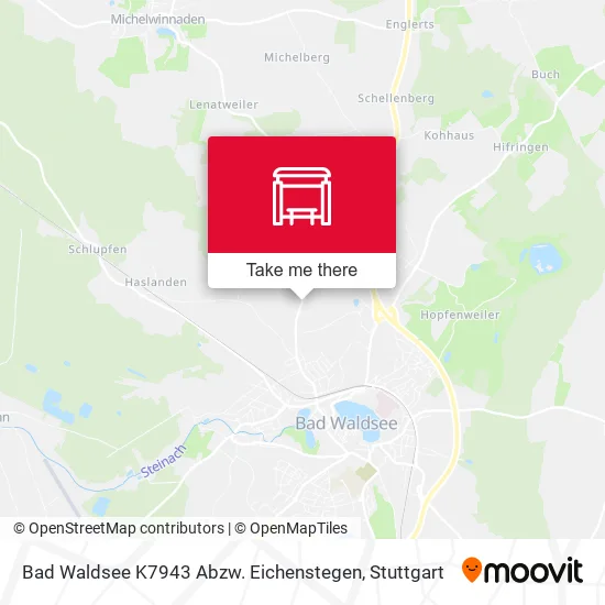 Карта Bad Waldsee K7943 Abzw. Eichenstegen