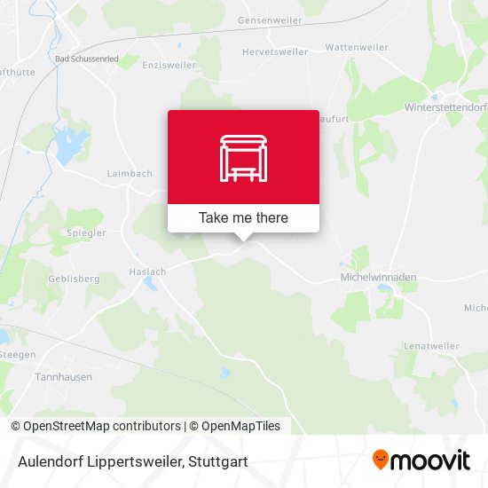 Aulendorf Lippertsweiler map