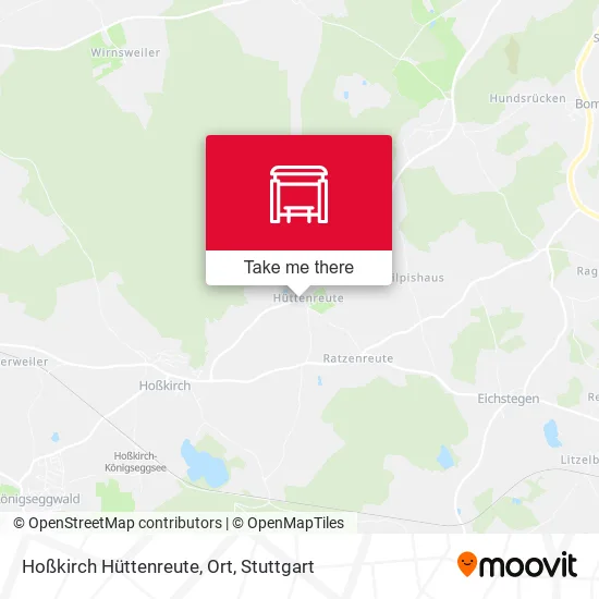 Карта Hoßkirch Hüttenreute, Ort