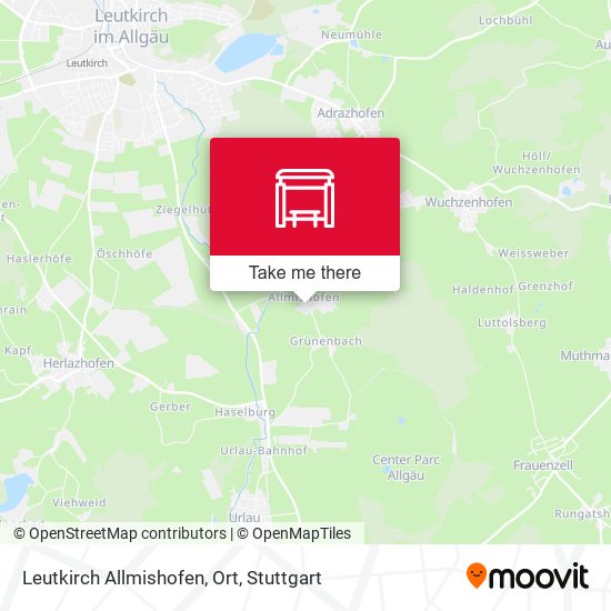 Leutkirch Allmishofen, Ort map