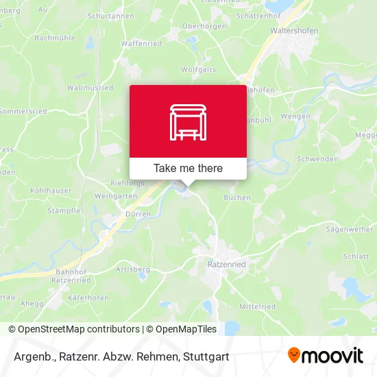 Карта Argenb., Ratzenr. Abzw. Rehmen