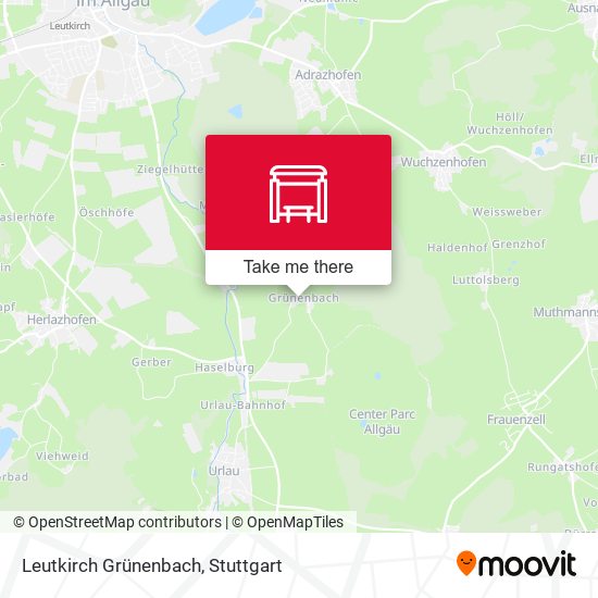 Leutkirch Grünenbach map