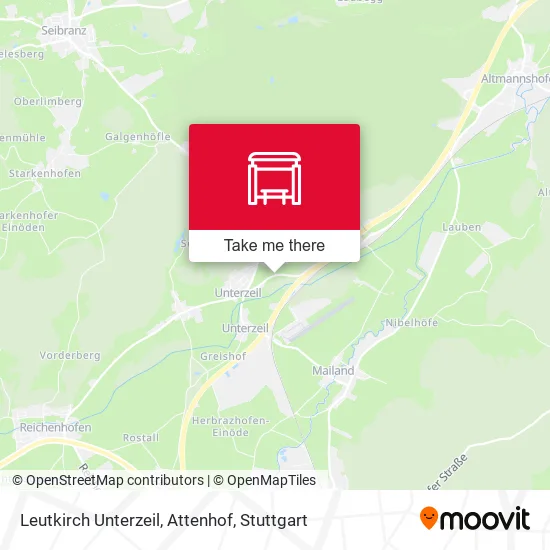 Leutkirch Unterzeil, Attenhof map