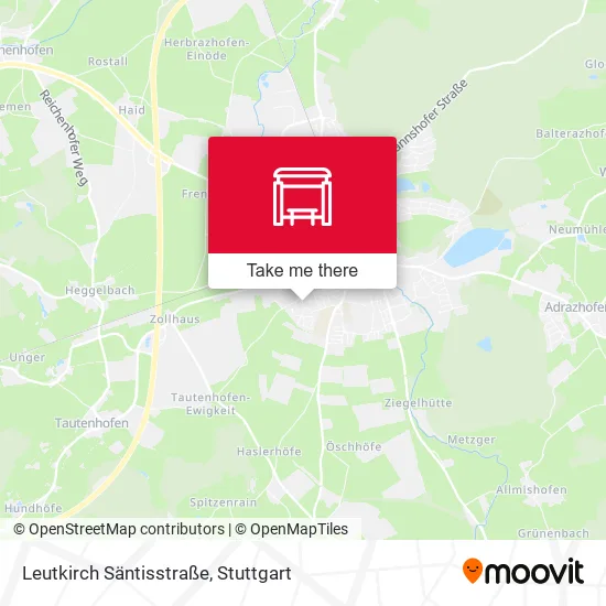 Карта Leutkirch Säntisstraße