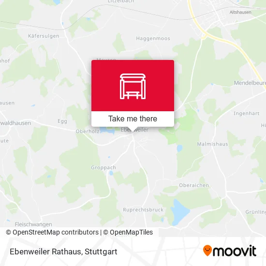 Карта Ebenweiler Rathaus