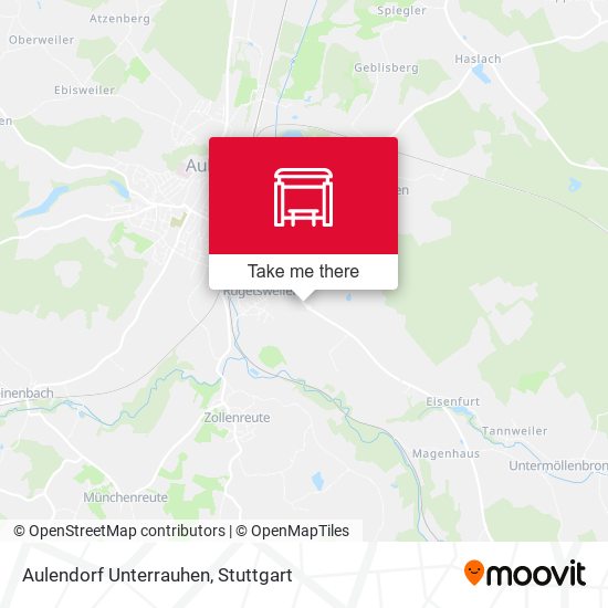 Карта Aulendorf Unterrauhen