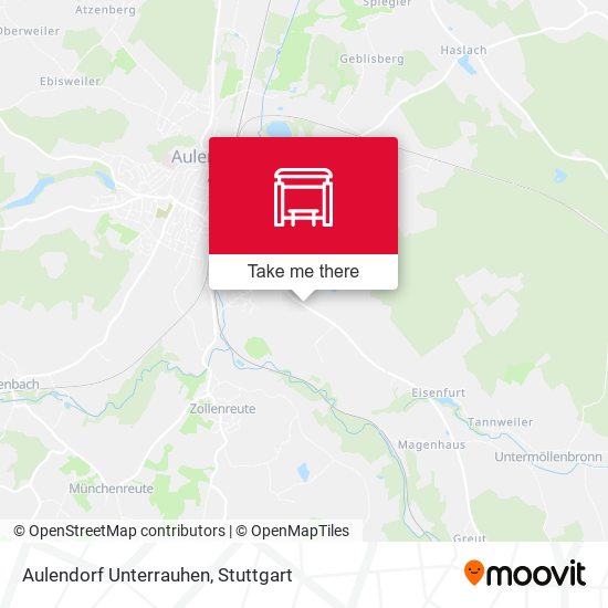 Aulendorf Unterrauhen map